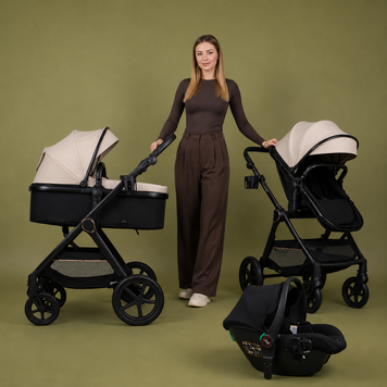 Коляска 3в1 трансформер Ninos Ventura, Light Eco Beige