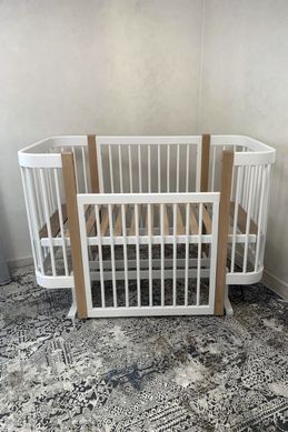 Детская кроватка &laquo;Эльза&raquo;, Серый
