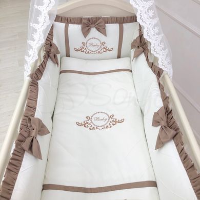 Комплект з бортиками Belissimo шоколадний