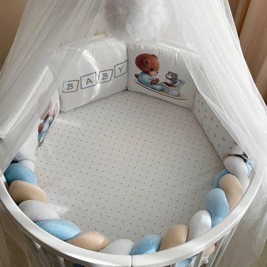 Бортики в ліжко Арт Дизайн Baby Teddy, Без косички