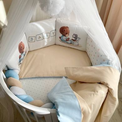 Бортики в ліжко Арт Дизайн Baby Teddy, Без косички