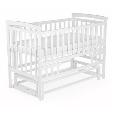 Кровать трансформер для новорожденных TRANSFORMER, Белый, Маятник без ящика