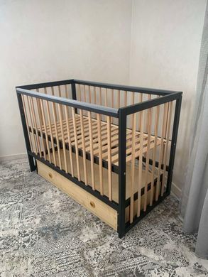 Кровать детская София с маятником и ящиком, цвет венге