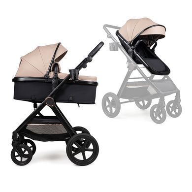 Коляска 3в1 трансформер Ninos Ventura, Dark Eco Beige (екошкіра)