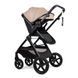 Коляска 3в1 трансформер Ninos Ventura, Dark Eco Beige (екошкіра)
