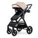 Коляска 3в1 трансформер Ninos Ventura, Dark Eco Beige (екошкіра)