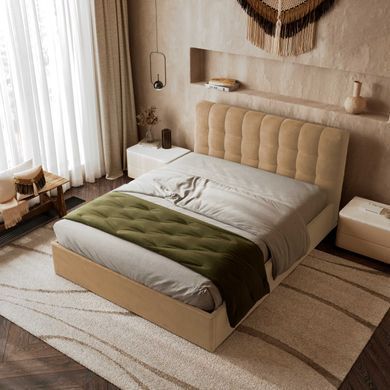Двоспальне&nbsp;ліжко TIRAMISU, Beige, 140*200 з підйомним механізмом