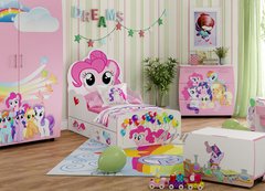 Кровать детская фигурная Little Pony с ящиками для белья