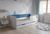 Кровать односпальная с ящиком Valencia , Sky blue, 80*190