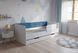 Кровать односпальная с ящиком Valencia , Sky blue, 80*190