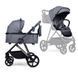 Коляска 2в1 Ninos Amor, Dark grey